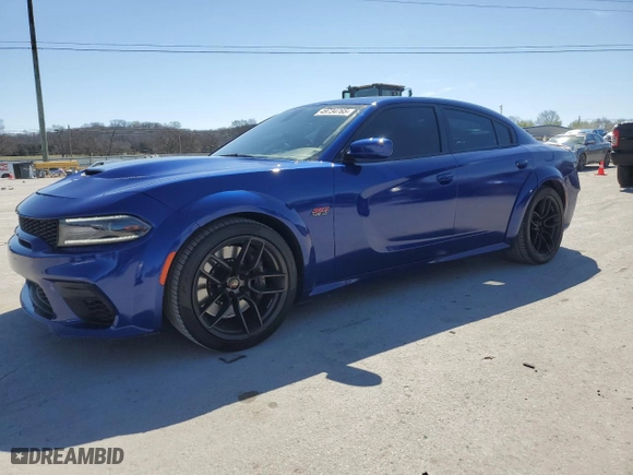 2022 Dodge Charger Scat Pack Widebody with VIN 2C3CDXGJXNH135440, listed as a Copart auction lot 49734765 with 13,044 mi miles and Clean Title. Bid and sale history available at carsss.com. Image 1.