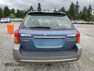 2005 Subaru Legacy Outback with VIN 4S4BP61C857390937, listed as a Copart auction lot 62411335 with 208,344 mi miles and Salvage title. Bid and sale history available at DreamBid. Image 6.