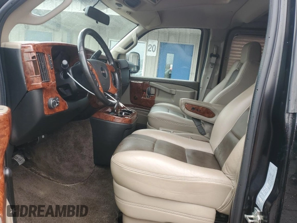 2018 GMC Savana Cargo Van with VIN 1GTW7BFG5J1160683, listed as a Copart auction lot 53020075 with 81,359 mi miles and Salvage Title. Bid and sale history available at carsss.com. Image 7.