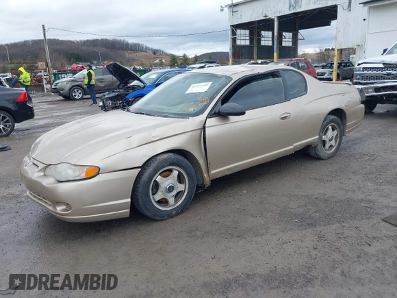 2005 Chevrolet Monte Carlo LS with VIN 2G1WW12E559244272, listed as a IAAI auction lot 41731695 with 144,831 mi miles. Bid and sale history available at carsss.com. Image 2.