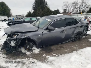 2019 Lexus IS with VIN JTHC81D27K5035808, listed as a Copart auction lot 41365215 with 9,483 mi miles and Salvage Title. Bid and sale history available at carsss.com. Image 1.