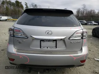 2010 Lexus RX 350 with VIN 2T2BK1BA1AC021974, listed as a Copart auction lot 49097325 with 111,078 mi miles and Salvage Title. Bid and sale history available at DreamBid. Image 6.