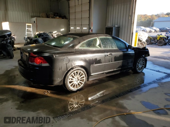 2006 Volvo C70 with VIN YV1MC68286J006286, listed as a Copart auction lot 77480254 with 66,154 mi miles and Salvage Title. Bid and sale history available at carsss.com. Image 3.