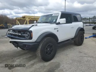 2023 Ford Bronco с VIN 1FMDE5CH1PLB18922, выставлен на аукционе Copart как лот 53439935 с пробегом 33 288 миль миль и Списание • Salvage title. История ставок и продаж доступна на DreamBid. Изображение 1.
