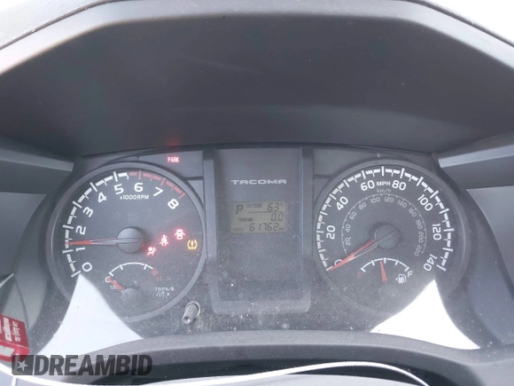 2017 Toyota Tacoma SR with VIN 5TFAX5GN9HX078780, listed as a IAAI auction lot 41749322 with 61,762 mi miles. Bid and sale history available at carsss.com. Image 7.