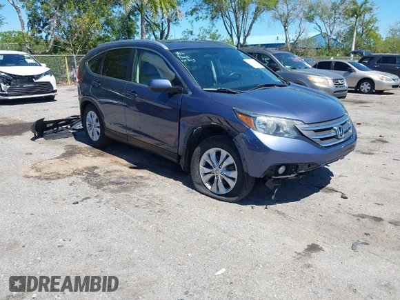 2012 Honda CR-V EX-L with VIN 5J6RM4H76CL017337, listed as a IAAI auction lot 41831385 with 163,033 mi miles. Bid and sale history available at carsss.com. Image 1.