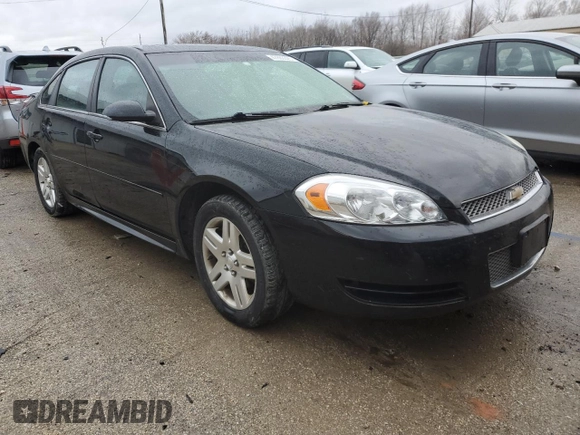 2013 Chevrolet Impala LT with VIN 2G1WB5E31D1121949, listed as a Copart auction lot 47863325 with 96,626 mi miles and Salvage Title. Bid and sale history available at DreamBid. Image 4.