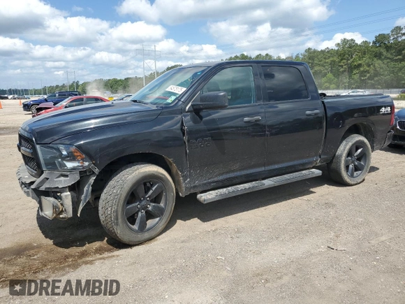 2018 Ram 1500 Express with VIN 1C6RR7KG9JS258692, listed as a Copart auction lot 54575175 with 143,949 mi miles and Salvage title. Bid and sale history available at DreamBid. Image 1.