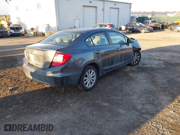 2012 Honda Civic EX-L with VIN 2HGFB2F9XCH587038, listed as a IAAI auction lot 41337259 with 114,520 mi miles and . Bid and sale history available at DreamBid. Image 4.