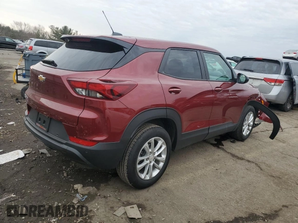 2024 Chevrolet TrailBlazer LS with VIN KL79MNSL9RB079327, listed as a Copart auction lot 46916855 with 4,807 mi miles and Salvage Title. Bid and sale history available at DreamBid. Image 3.
