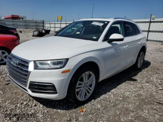 2018 Audi Q5 Premium Plus with VIN WA1BNAFY2J2131623, listed as a Copart auction lot 50721955 with 78,627 mi miles and Salvage Title. Bid and sale history available at carsss.com. Image 1.