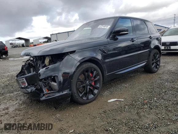 2020 Land Rover Range Rover Sport HST with VIN SALWS2RUXLA885448, listed as a Copart auction lot 47314015 with 60,659 mi miles and Salvage title. Bid and sale history available at DreamBid. Image 1.