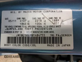 2011 Mazda 3 s Sport with VIN JM1BL1K69B1484755, listed as a Copart auction lot 55249955 with 141,212 mi miles and Clean Title. Bid and sale history available at carsss.com. Image 13.