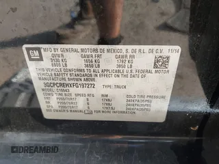 2015 Chevrolet Silverado 1500 LT with VIN 3GCPCREHXFG197272, listed as a IAAI auction lot 41755659 with 122,183 mi miles and . Bid and sale history available at DreamBid. Image 9.