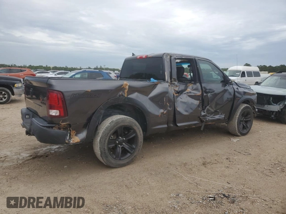 2021 Ram 1500 Classic Warlock with VIN 1C6RR7GT0MS514972, listed as a Copart auction lot 51106725 with 57,920 mi miles and Salvage Title. Bid and sale history available at carsss.com. Image 3.
