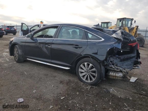 2016 Hyundai Sonata 2.4L Sport with VIN 5NPE34AF7GH269455, listed as a Copart auction lot 89130425 with 129,830 mi miles and Salvage Title. Bid and sale history available at carsss.com. Image 2.
