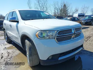 2013 Dodge Durango Citadel with VIN 1C4RDJEG6DC638023, listed as a IAAI auction lot 41761307 with 405,864 mi miles and . Bid and sale history available at carsss.com. Image 1.