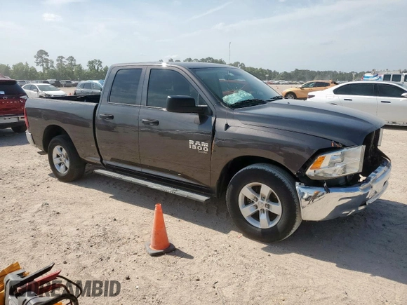 2022 Ram 1500 Tradesman with VIN 1C6RR6FG1NS154952, listed as a Copart auction lot 57466665 with 44,284 mi miles and Salvage title. Bid and sale history available at DreamBid. Image 4.