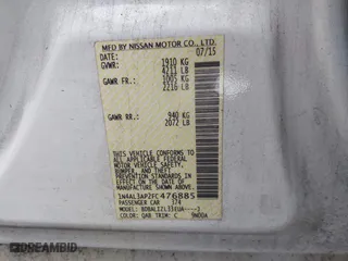 2015 Nissan Altima 2.5 S with VIN 1N4AL3AP2FC476885, listed as a IAAI auction lot 41917690 with 147,345 mi miles. Bid and sale history available at carsss.com. Image 9.