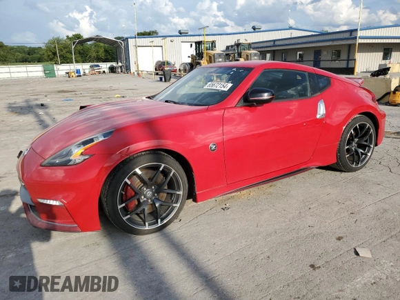 2016 Nissan 370Z NISMO Tech with VIN JN1AZ4EH4GM935107, listed as a Copart auction lot 65672154 with 81,144 mi miles and Salvage Title. Bid and sale history available at carsss.com. Image 1.