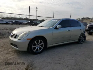 2005 Infiniti G35 with VIN JNKCV51F05M308833, listed as a Copart auction lot 49801285 with 201,260 mi miles and Salvage Title. Bid and sale history available at carsss.com. Image 1.