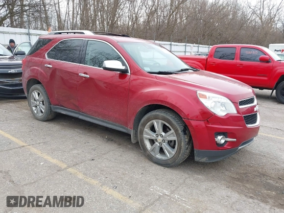 2013 Chevrolet Equinox LTZ with VIN 2GNFLGE36D6182904, listed as a IAAI auction lot 41831055 with 155,237 mi miles. Bid and sale history available at carsss.com. Image 1.