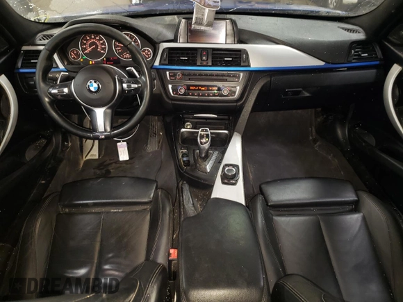 2015 BMW 3 Series 335i xDrive with VIN WBA3B9C56FP705241, listed as a Copart auction lot 85219074 with 193,438 mi miles and Salvage title. Bid and sale history available at DreamBid. Image 8.