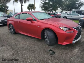 2015 Lexus RC 350 with VIN JTHHE5BC0F5003886, listed as a Copart auction lot 74588314 with 0 mi miles and Salvage Title. Bid and sale history available at carsss.com. Image 4.