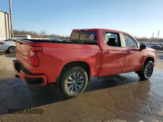 2021 Chevrolet Silverado 1500 RST with VIN 1GCUYEET1MZ356839, listed as a Copart auction lot 43963905 with 53,608 mi miles and Salvage Title. Bid and sale history available at carsss.com. Image 3.