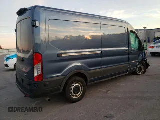 2024 Ford Transit Cargo with VIN 1FTBR1C85RKA59326, listed as a Copart auction lot 76836954 with 22,755 mi miles and Salvage Title. Bid and sale history available at DreamBid. Image 3.