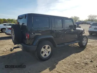 2013 Jeep Wrangler Unlimited Moab with VIN 1C4HJWEG9DL667663, listed as a Copart auction lot 53716105 with 184,885 mi miles and Salvage title. Bid and sale history available at DreamBid. Image 3.