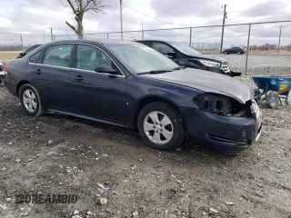 2009 Chevrolet Impala LT with VIN 2G1WT57K291106921, listed as a Copart auction lot 48038435 with 166,315 mi miles and Salvage Title. Bid and sale history available at DreamBid. Image 4.
