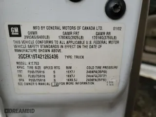 2002 Chevrolet Silverado 1500 LS with VIN 2GCEK19T421262436, listed as a Copart auction lot 48893745 with 236,372 mi miles and Salvage Title. Bid and sale history available at carsss.com. Image 12.