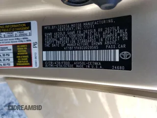 2012 Toyota Camry L with VIN 4T1BF1FK6CU029565, listed as a Copart auction lot 51684965 with 337,591 mi miles and Salvage Title. Bid and sale history available at carsss.com. Image 12.