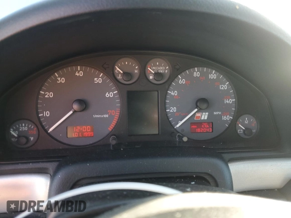 2001 Audi S4 with VIN WAURD68D31A020659, listed as a Copart auction lot 88546765 with 182,043 mi miles and Clean Title. Bid and sale history available at carsss.com. Image 9.