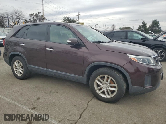 2015 Kia Sorento LX with VIN 5XYKT3A67FG569046, listed as a Copart auction lot 48377495 with 107,982 mi miles and Clean Title. Bid and sale history available at carsss.com. Image 4.