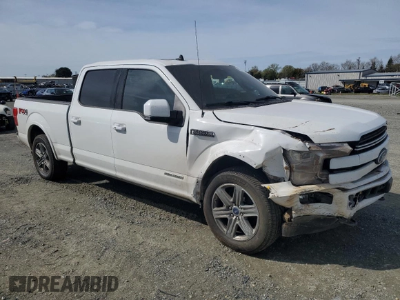 2019 Ford F-150 XL with VIN 1FTFW1E11KFB63482, listed as a Copart auction lot 48780135 with 0 mi miles and Salvage Title. Bid and sale history available at carsss.com. Image 4.