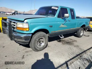 1994 Ford F-150 with VIN 1FTEX14N5RKA79311, listed as a Copart auction lot 43459685 with 301,235 mi miles and Salvage Title. Bid and sale history available at carsss.com. Image 1.