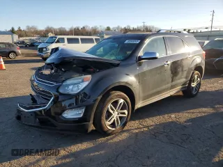 2016 Chevrolet Equinox LTZ with VIN 2GNFLGEKXG6160271, listed as a Copart auction lot 50046845 with 116,138 mi miles and Salvage Title. Bid and sale history available at carsss.com. Image 1.