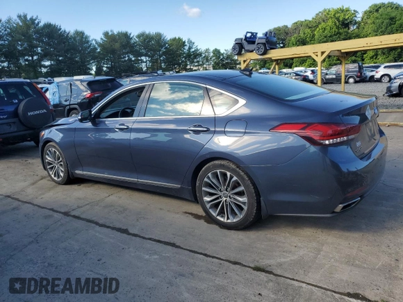 2015 Hyundai Genesis 3.8L with VIN KMHGN4JEXFU086299, listed as a Copart auction lot 54777294 with 78,548 mi miles and Salvage Title. Bid and sale history available at carsss.com. Image 2.