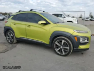 2018 Hyundai Kona Ultimate with VIN KM8K53A5XJU065384, listed as a Copart auction lot 80363344 with 91,046 mi miles and Non Repairable. Bid and sale history available at carsss.com. Image 4.