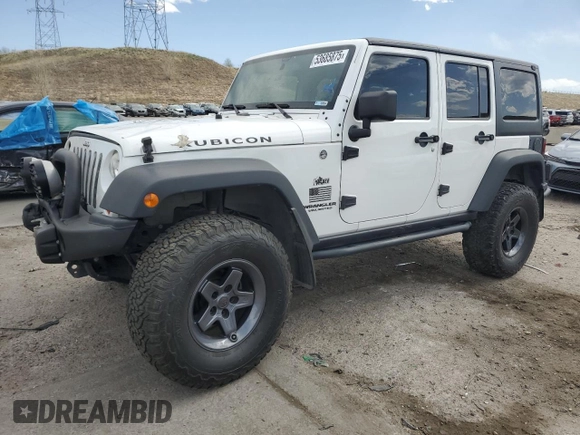 2013 Jeep Wrangler Unlimited Rubicon with VIN 1C4BJWFG0DL529739, listed as a Copart auction lot 53685875 with 93,116 mi miles and Salvage Title. Bid and sale history available at carsss.com. Image 1.