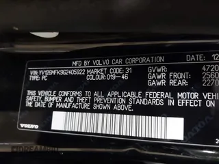 2016 Volvo S60 T5 Drive-E Premier with VIN YV126MFK9G2405922, listed as a IAAI auction lot 41559537 with 60,830 mi miles. Bid and sale history available at carsss.com. Image 9.