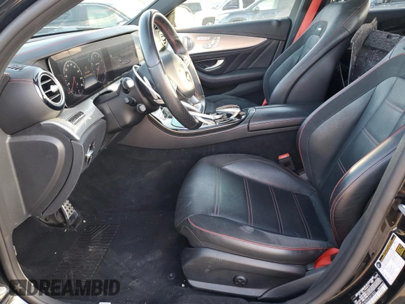 2018 Mercedes-Benz E-Class AMG E 43 with VIN WDDZF6EB9JA391833, listed as a Copart auction lot 44266535 with 38,366 mi miles and Salvage Title. Bid and sale history available at carsss.com. Image 7.