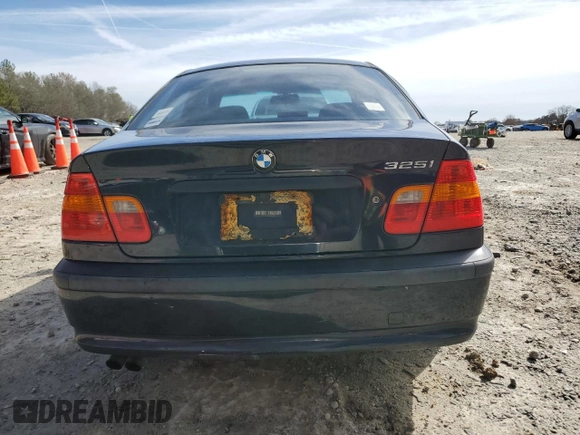 2002 BMW 3 Series 325i with VIN WBAET37432NJ18618, listed as a Copart auction lot 45712215 with 204,462 mi miles and Salvage Title. Bid and sale history available at carsss.com. Image 6.