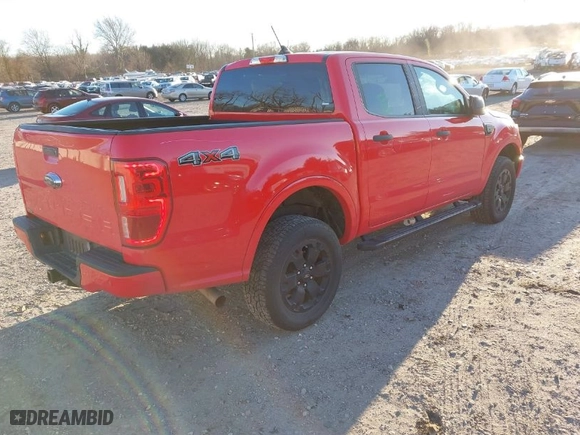 2020 Ford Ranger XL with VIN 1FTER4FH5LLA75408, listed as a IAAI auction lot 41022370 with 42,747 mi miles. Bid and sale history available at carsss.com. Image 4.