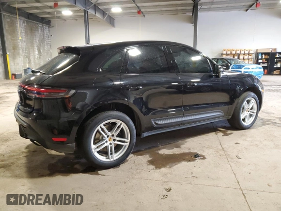 2024 Porsche Macan with VIN WP1AA2A56RLB00993, listed as a Copart auction lot 58387615 with 25,932 mi miles and Salvage title. Bid and sale history available at DreamBid. Image 3.
