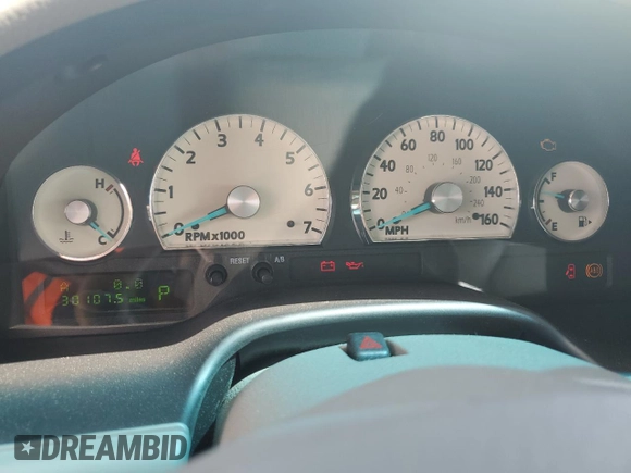 2004 Ford Thunderbird Pacific Coast Roadster with VIN 1FAHP63A04Y108766, listed as a Copart auction lot 74766964 with 30,107 mi miles and Salvage Title. Bid and sale history available at DreamBid. Image 9.