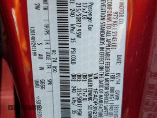 2014 Ford Focus Titanium with VIN 1FADP3N21EL421469, listed as a Copart auction lot 59744685 with 68,436 mi miles and Salvage title. Bid and sale history available at DreamBid. Image 12.