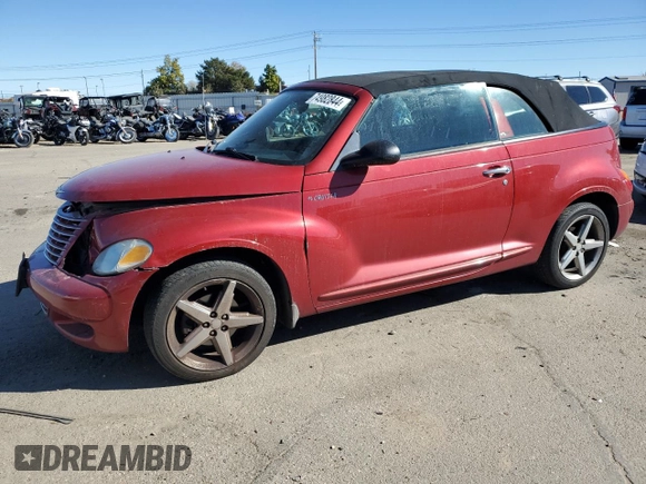 2005 Chrysler PT Cruiser GT with VIN 3C3AY75S55T621104, listed as a Copart auction lot 74982844 with 131,474 mi miles and Salvage Title. Bid and sale history available at carsss.com. Image 1.